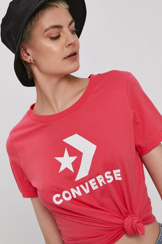 różowy Converse T-shirt