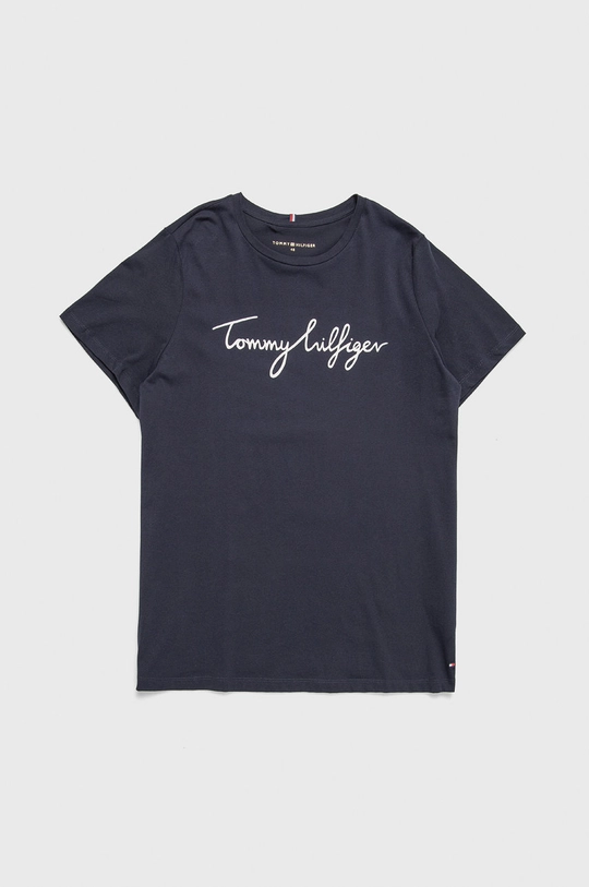 granatowy Tommy Hilfiger T-shirt Damski