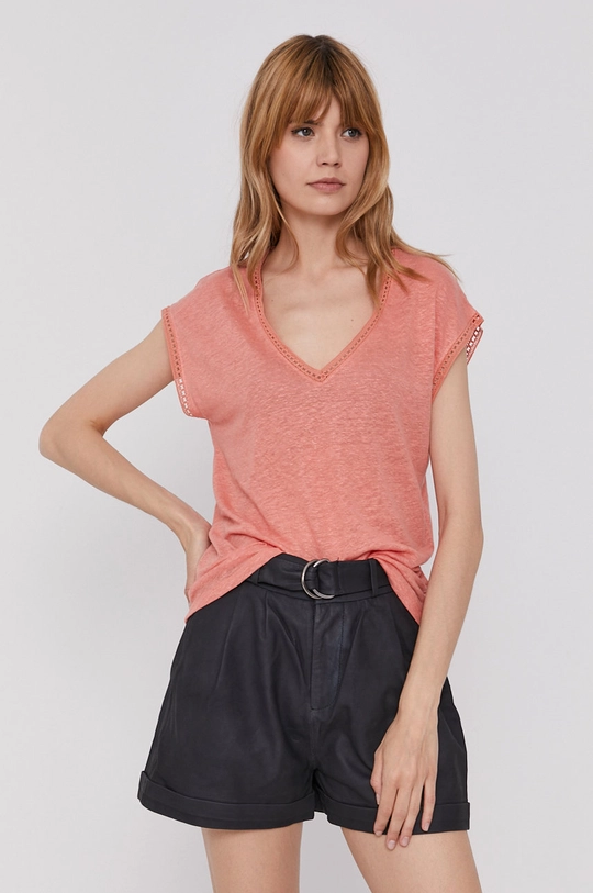 pomarańczowy Pepe Jeans T-shirt Clementine Damski