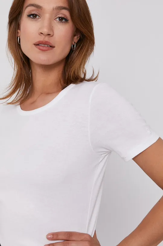 biały United Colors of Benetton T-shirt