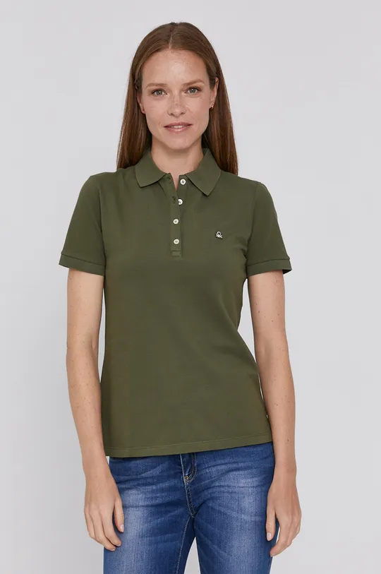 zielony United Colors of Benetton T-shirt Damski