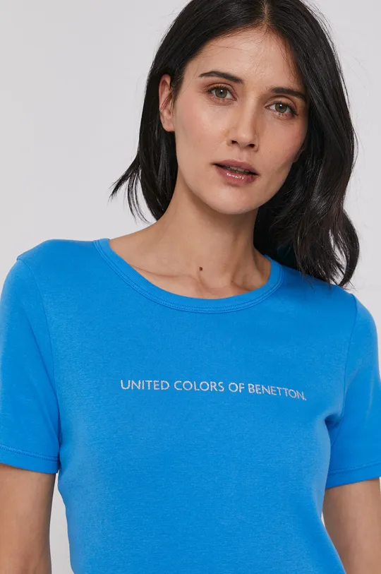 голубой Футболка United Colors of Benetton
