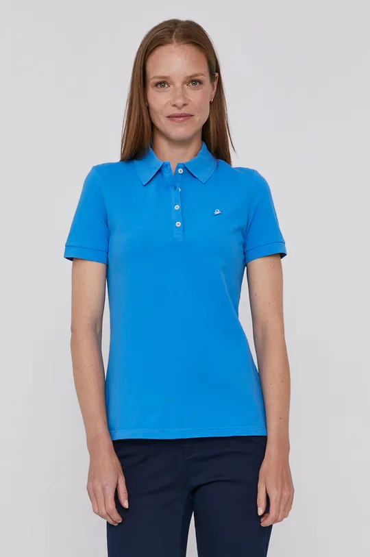niebieski United Colors of Benetton - T-shirt Damski