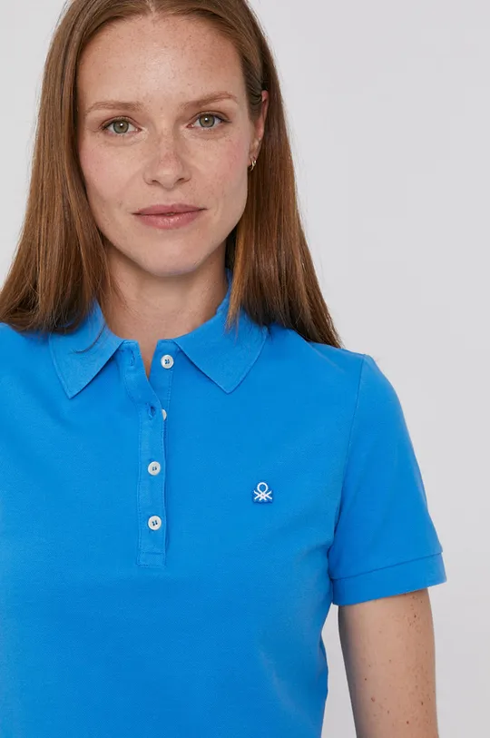 niebieski United Colors of Benetton - T-shirt