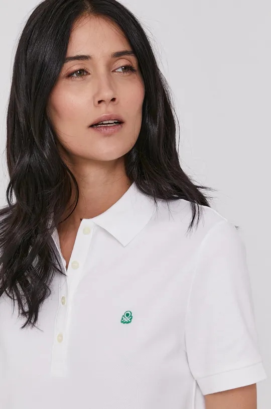 biały United Colors of Benetton - T-shirt