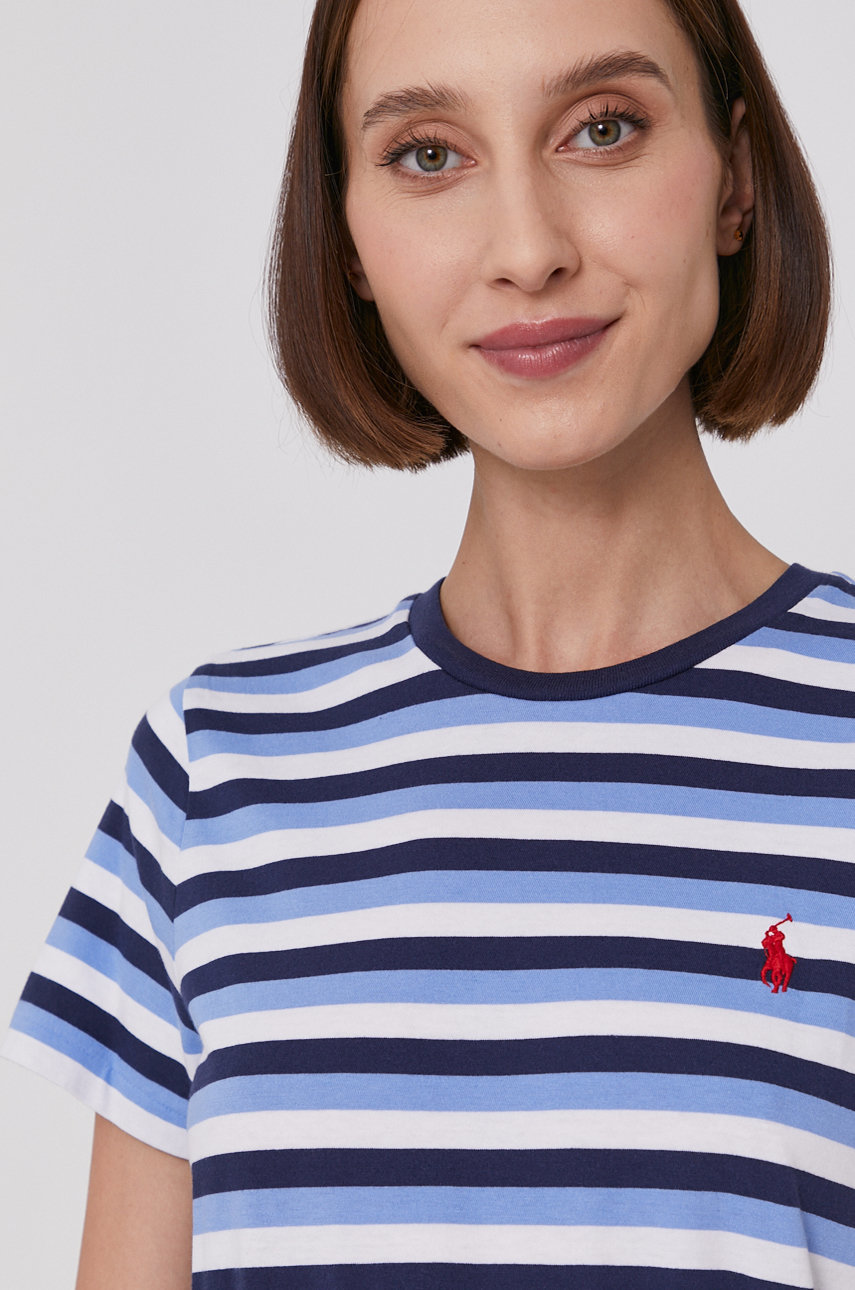 Polo Ralph Lauren Tshirt 211827923001 damski kolor granatowy
