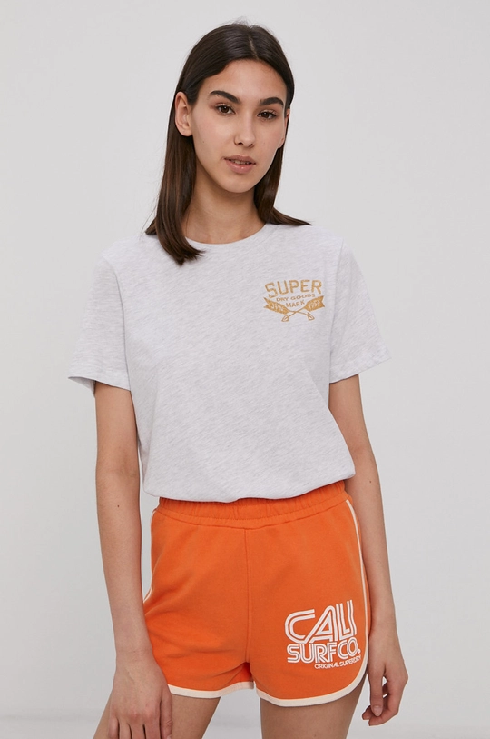 szary Superdry T-shirt Damski