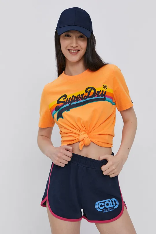 pomarańczowy Superdry T-shirt