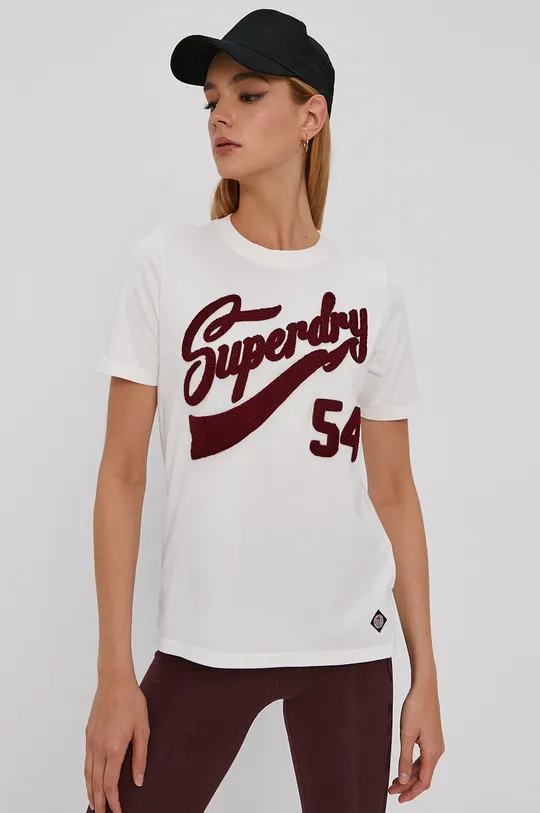 biały Superdry T-shirt
