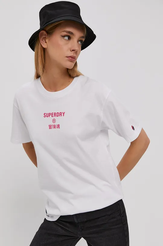 Superdry T-shirt 100 % Bawełna