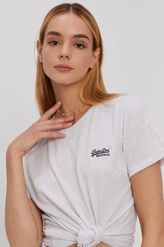 szary Superdry T-shirt