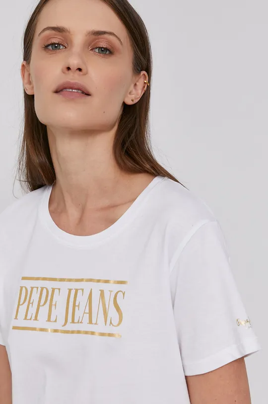 Pepe Jeans T-shirt bawełniany BLANCA Damski