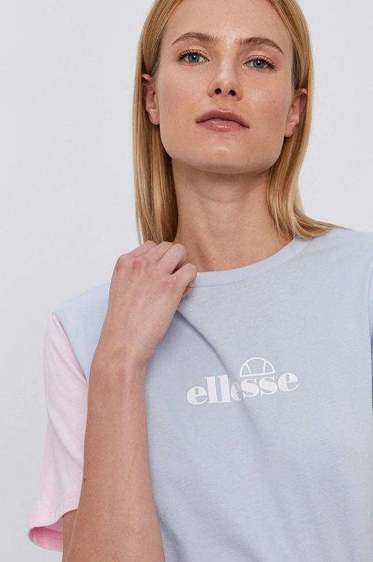 niebieski Ellesse T-shirt bawełniany