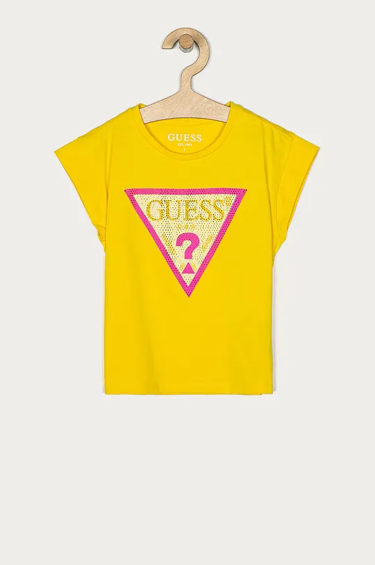 żółty Guess - T-shirt dziecięcy 116-175 cm Dziewczęcy