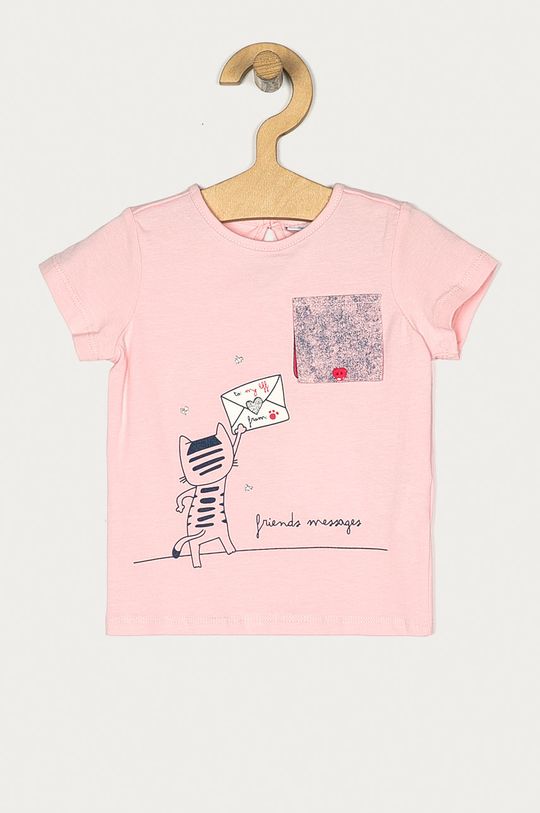 pastelová ružová OVS - Detské tričko 74-98 cm Dievčenský