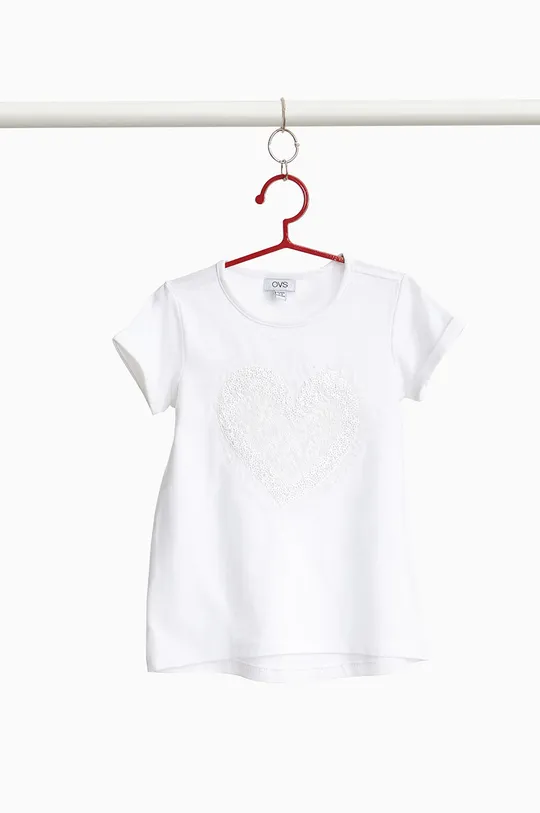 biały OVS - T-shirt dziecięcy 104-134 cm Dziewczęcy