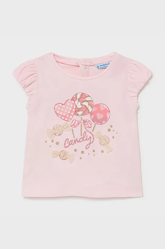 różowy Mayoral - T-shirt dziecięcy Dziewczęcy