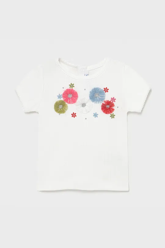 biały Mayoral - T-shirt dziecięcy Dziewczęcy
