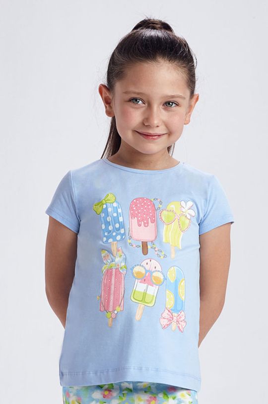 jasny niebieski Mayoral - T-shirt dziecięcy Dziewczęcy