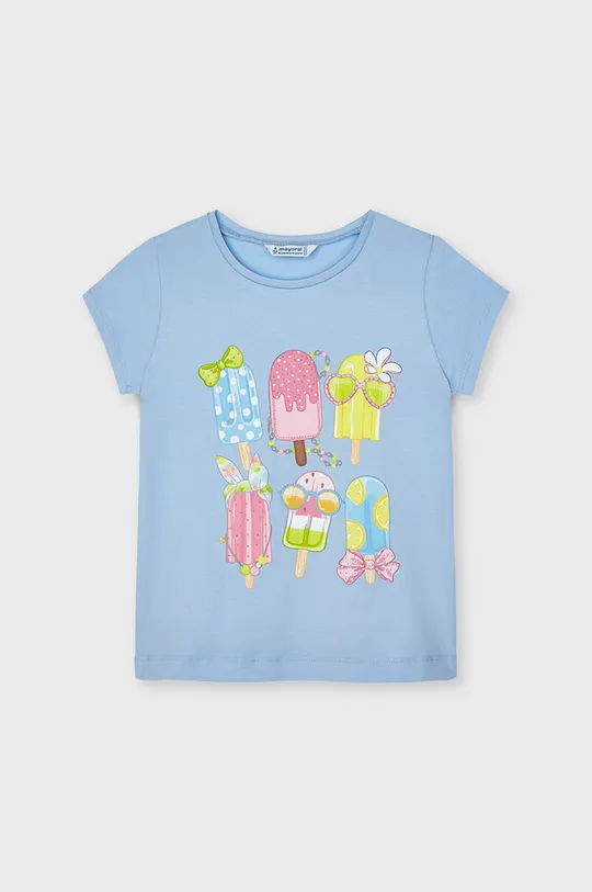 Mayoral - T-shirt dziecięcy niebieski