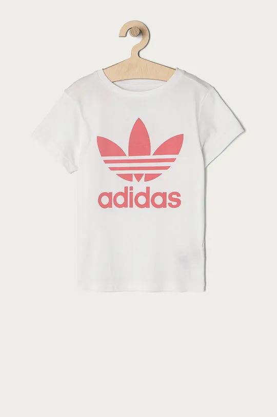 белый Детская футболка adidas Originals Для девочек