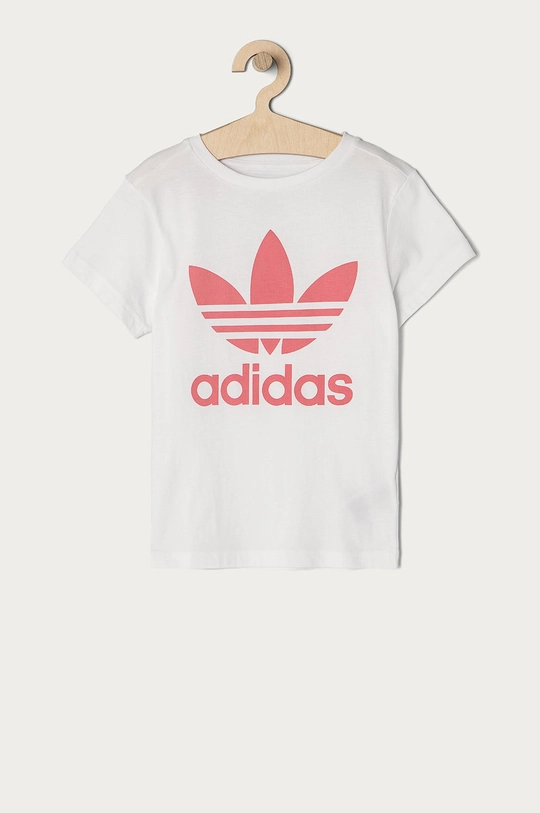 biały adidas Originals T-shirt dziecięcy GN8213 Dziewczęcy