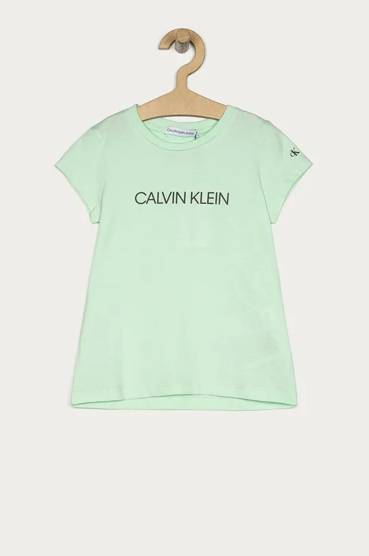 turkusowy Calvin Klein Jeans - T-shirt dziecięcy 104-176 cm IG0IG00380.4891 Dziewczęcy