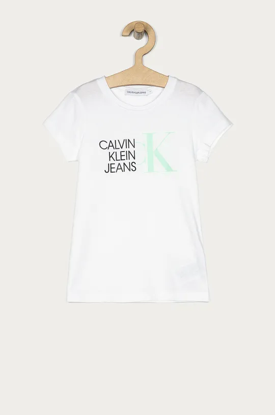 biela Calvin Klein Jeans - Detské tričko 104-176 cm Dievčenský