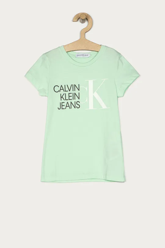 turkusowy Calvin Klein Jeans - T-shirt dziecięcy 104-176 cm IG0IG00888.4891 Dziewczęcy