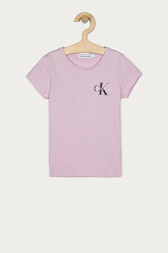 fioletowy Calvin Klein Jeans - T-shirt dziecięcy 104-176 cm IG0IG00573.4891 Dziewczęcy
