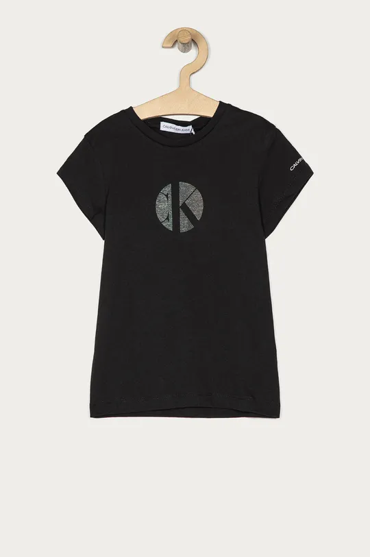 czarny Calvin Klein Jeans - T-shirt dziecięcy 104-176 cm IG0IG00763.4891 Dziewczęcy