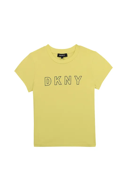 żółty Dkny - T-shirt dziecięcy 102-108 cm D35R23.102.108 Dziewczęcy