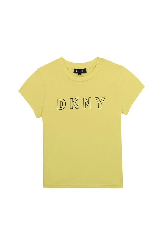 żółty Dkny - T-shirt dziecięcy 114-150 cm D35R23.114.150 Dziewczęcy