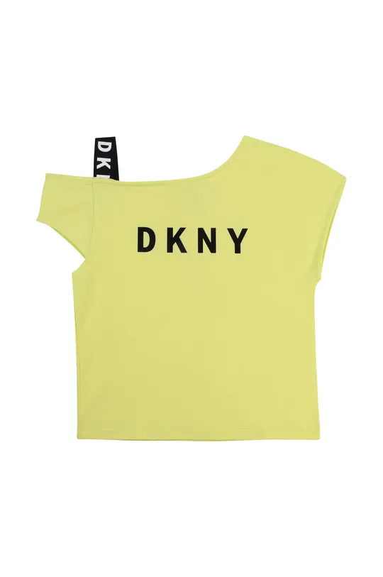żółty Dkny T-shirt dziecięcy D35R44.114.150 Dziewczęcy