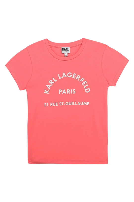 fioletowy Karl Lagerfeld - T-shirt dziecięcy Z15M59.102.108 Dziewczęcy