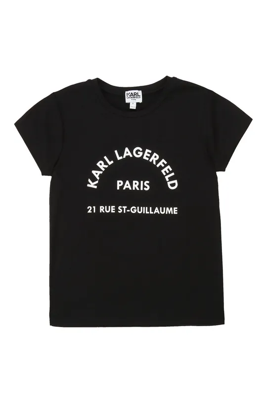 czarny Karl Lagerfeld - T-shirt dziecięcy Z15M59.102.108 Dziewczęcy