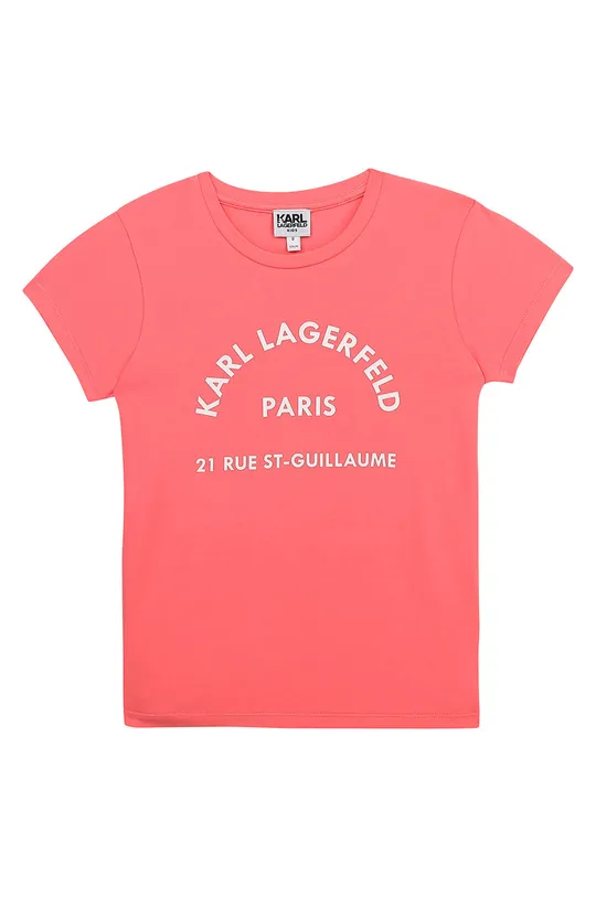 fioletowy Karl Lagerfeld - T-shirt dziecięcy Z15M59.114.150 Dziewczęcy