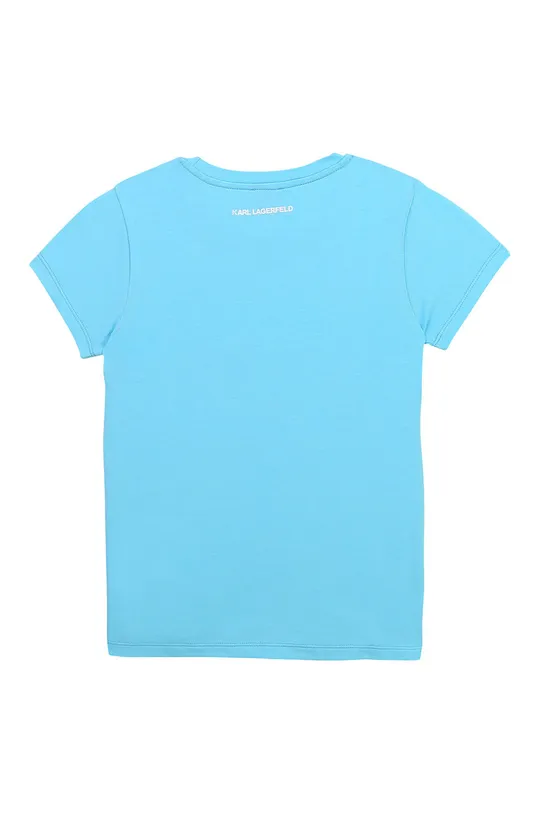Karl Lagerfeld - T-shirt dziecięcy Z15292.86.108 turkusowy