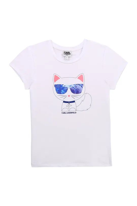 Karl Lagerfeld - T-shirt dziecięcy Z15302.114.150 biały