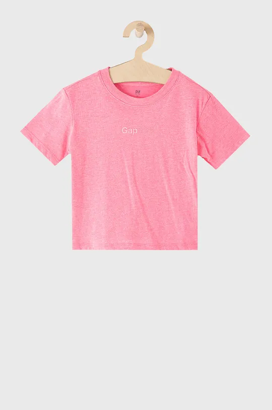 różowy GAP T-shirt dziecięcy Dziewczęcy