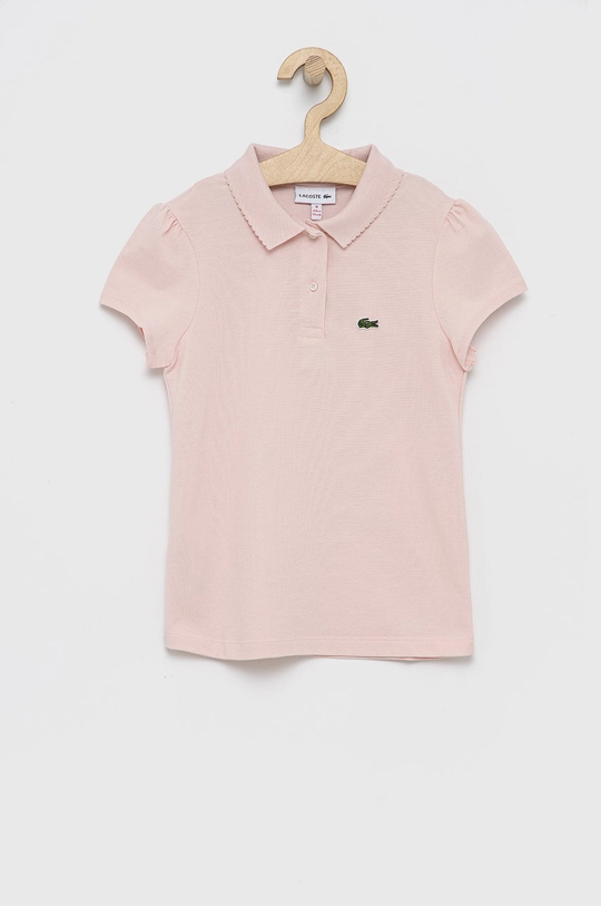 różowy Lacoste - T-shirt dziecięcy 98-140 cm PJ3594 Dziewczęcy