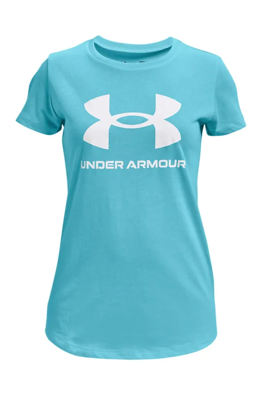 tirkizna Dječja majica kratkih rukava Under Armour Za djevojčice