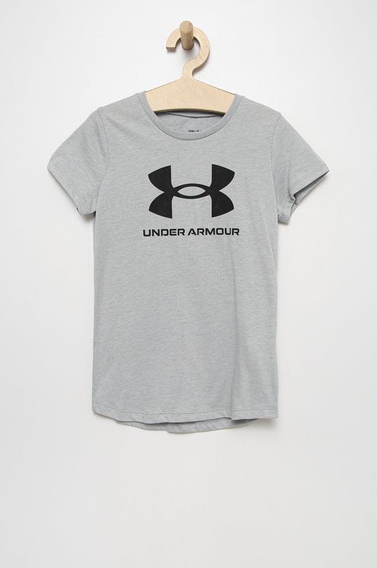 szary Under Armour t-shirt dziecięcy 1361182 Dziewczęcy