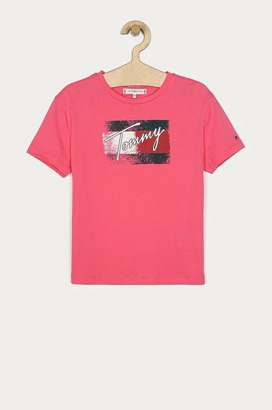fioletowy Tommy Hilfiger - T-shirt dziecięcy 104-176 cm Dziewczęcy