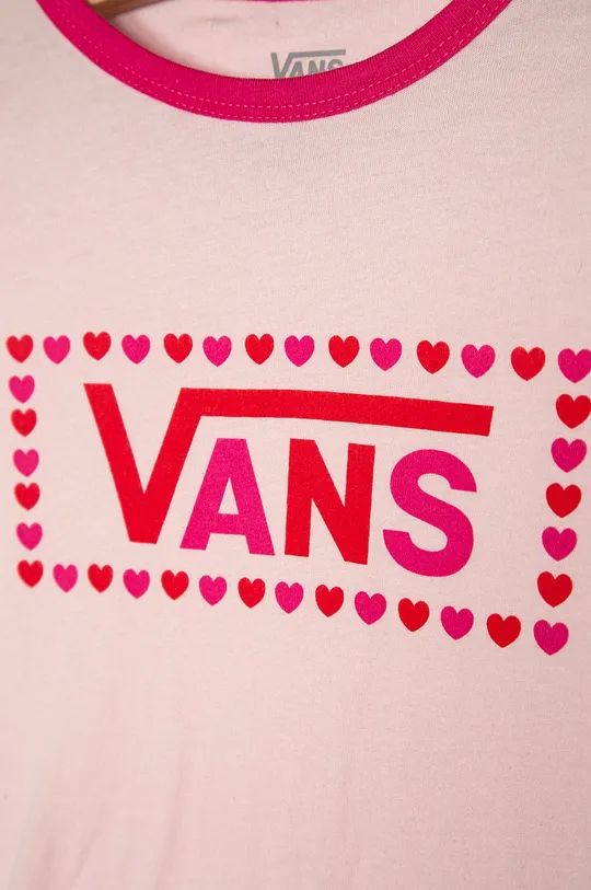 Vans - T-shirt dziecięcy 129-173 cm różowy