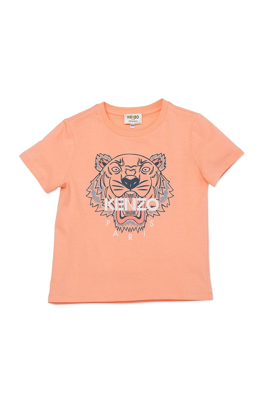 pomarańczowy Kenzo Kids T-shirt dziecięcy Dziewczęcy