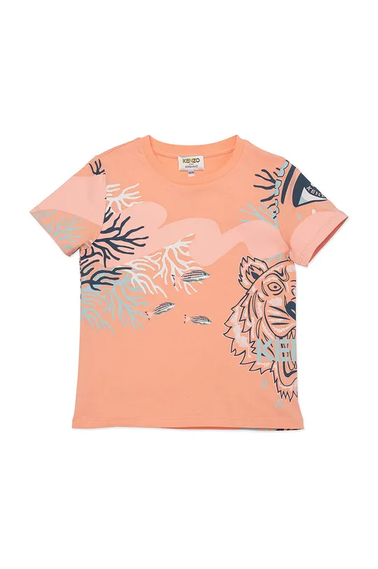 pomarańczowy Kenzo Kids T-shirt dziecięcy Dziewczęcy
