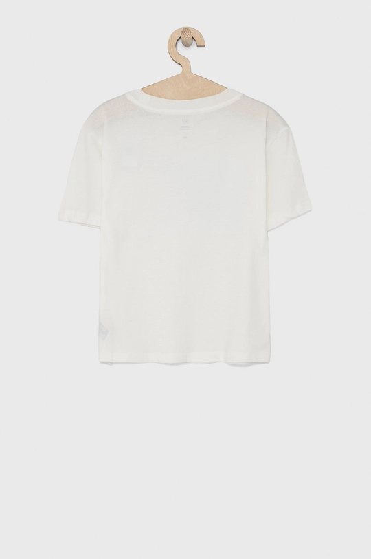 GAP T-shirt bawełniany dziecięcy biały