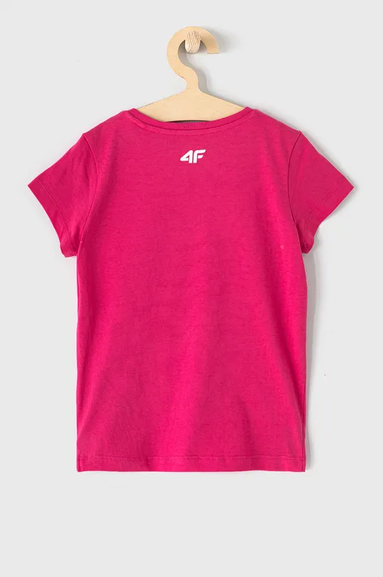 4F T-shirt dziecięcy różowy
