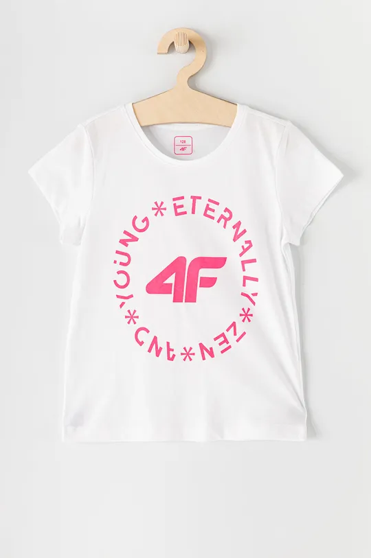 білий Дитяча футболка 4F Для дівчаток
